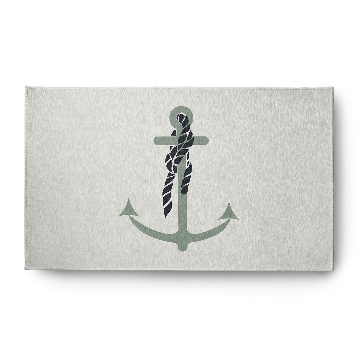 Anchor and Rope Nautical Indoor/Outdoor Rug