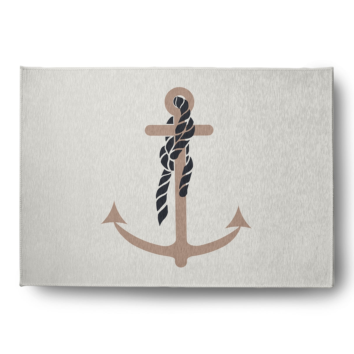 Anchor and Rope Nautical Indoor/Outdoor Rug