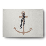 Anchor and Rope Nautical Indoor/Outdoor Rug
