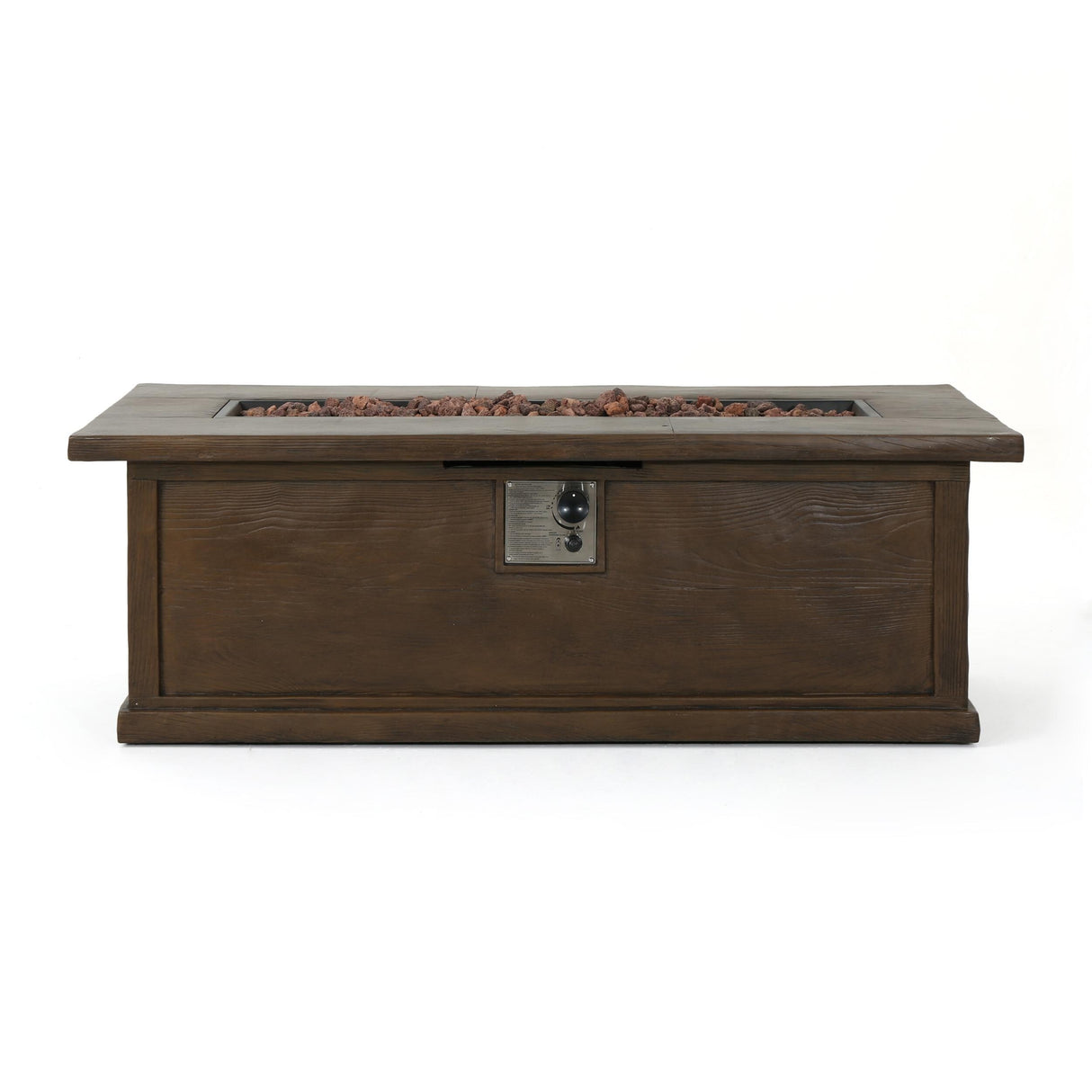 Anchorage Outdoor 50,000 BTU Lightweight Concrete Rectangular Fire Pit (No Tank Holder) by Christopher Knight Home