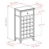 Ancona Wine Cabinet, Espresso