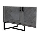 Anderson 78-inch 4-Door Sideboard in Herringbone Mango Wood