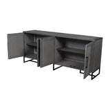Anderson 78-inch 4-Door Sideboard in Herringbone Mango Wood