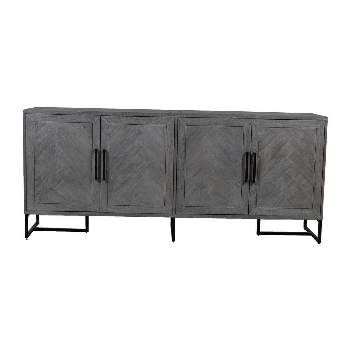 Anderson 78-inch 4-Door Sideboard in Herringbone Mango Wood