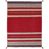Andes Ruby Red Cotton Chenille Handmade Area Rug