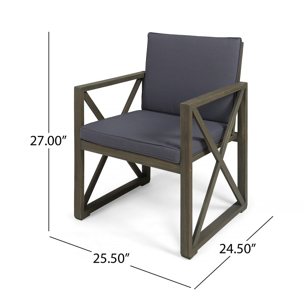 Andora 4-piece Acacia Wood Chat Set by Christopher Knight Home