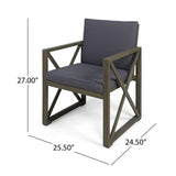 Andora 4-piece Acacia Wood Chat Set by Christopher Knight Home