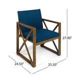 Andora 4-piece Acacia Wood Chat Set by Christopher Knight Home