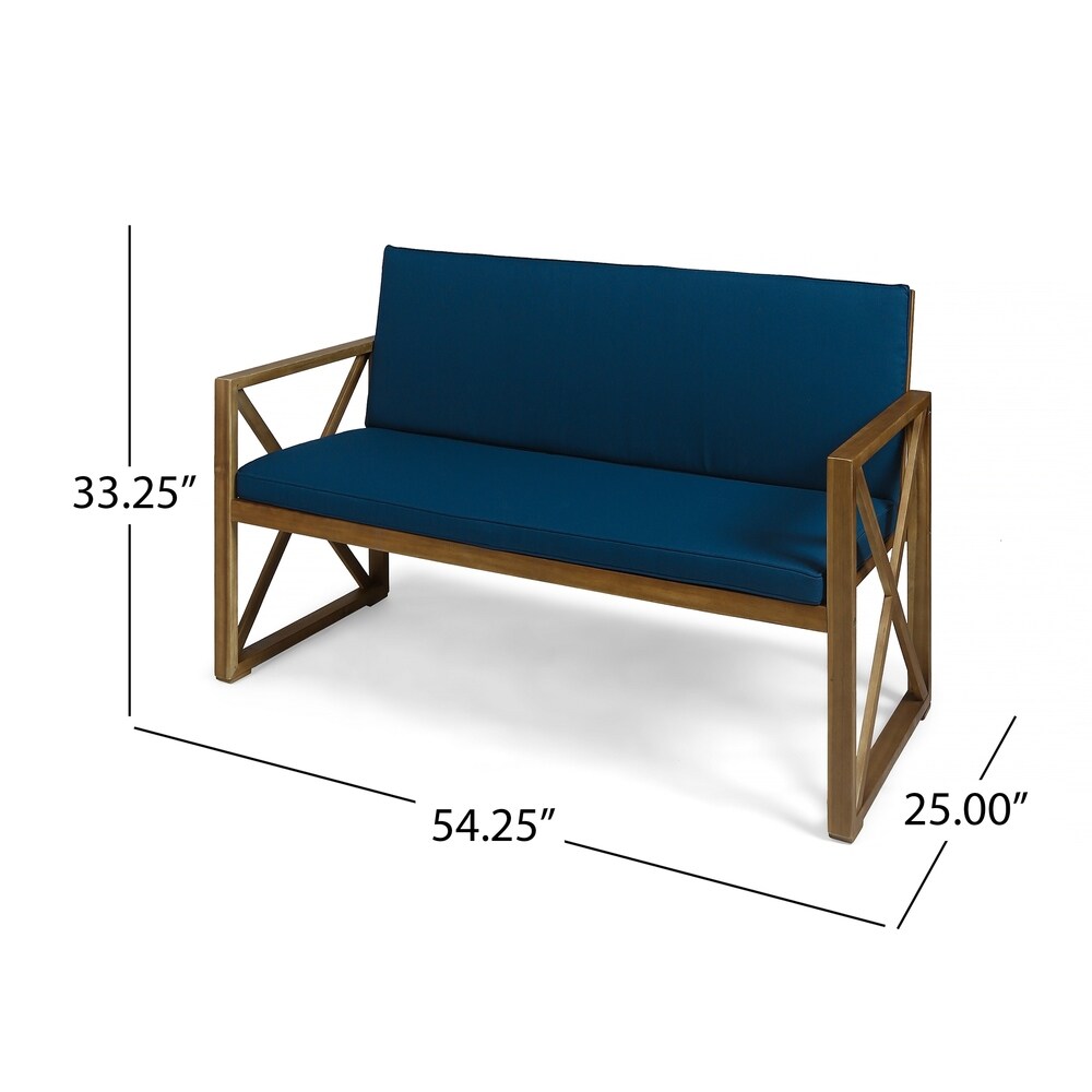 Andora 4-piece Acacia Wood Chat Set by Christopher Knight Home