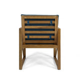 Andora Outdoor Acacia Wood Club Chairs with Cushions (Set of 4) by Christopher Knight Home