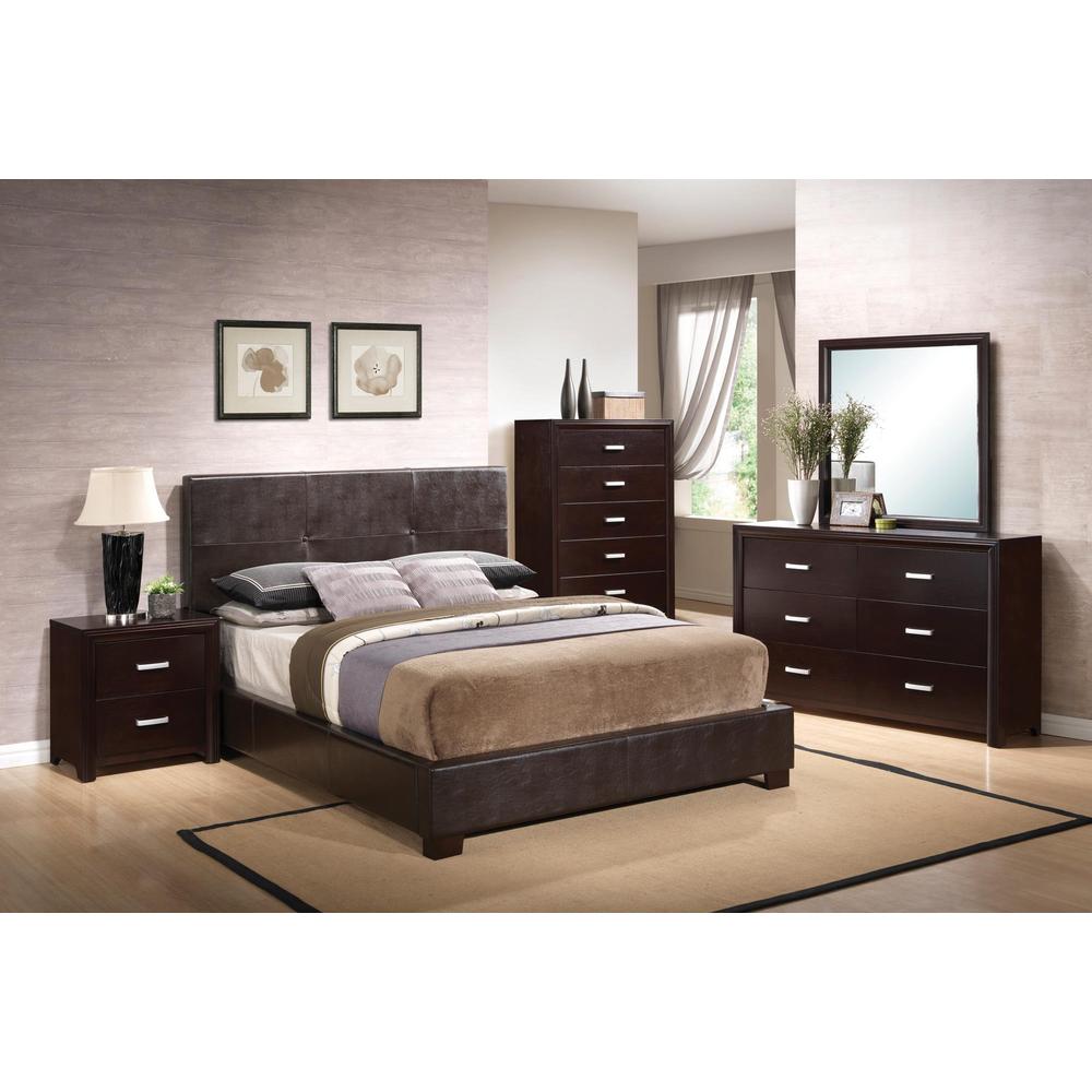 Andrew Button 5-piece Bedroom Set - Cappuccino