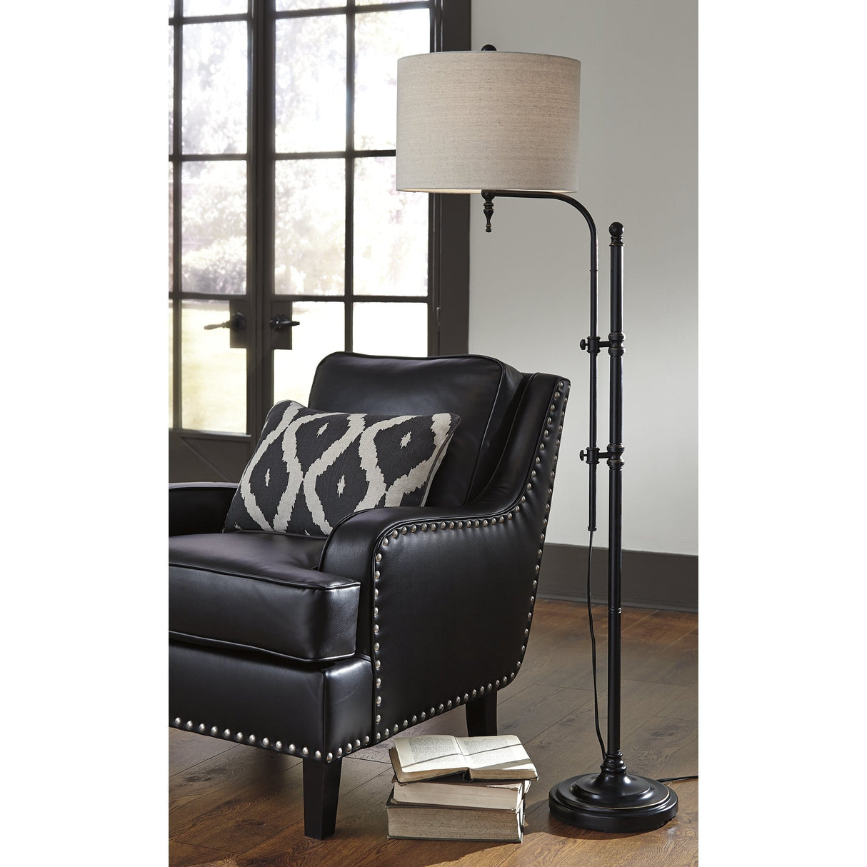 Anemoon Black 65 Inch Floor Lamp - 14" W x 20.75" D x 65.25" H