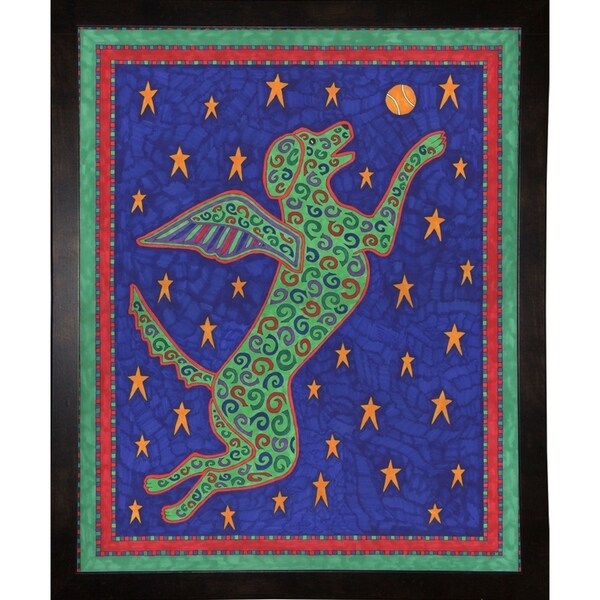 Angel Dog-WILBAS105411 Framed Print 19"x15.5" by Willow Bascom