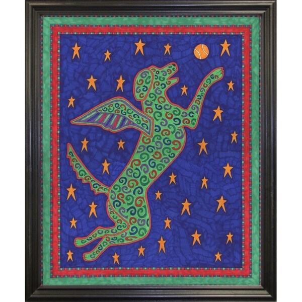 Angel Dog-WILBAS105411 Framed Print 19"x15.5" by Willow Bascom