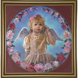 Angel Of Roses-TRIREI79294 Framed Print 23.75"x23" by Tricia Reilly-Matthews