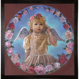 Angel Of Roses-TRIREI79294 Framed Print 23.75"x23" by Tricia Reilly-Matthews