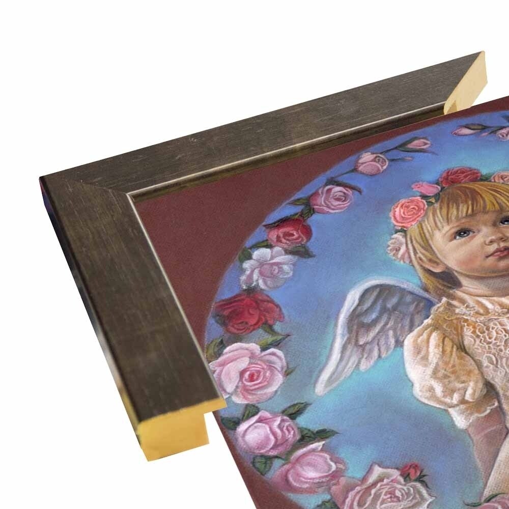 Angel Of Roses-TRIREI79294 Framed Print 23.75"x23" by Tricia Reilly-Matthews