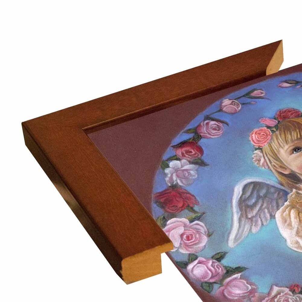 Angel Of Roses-TRIREI79294 Framed Print 23.75"x23" by Tricia Reilly-Matthews