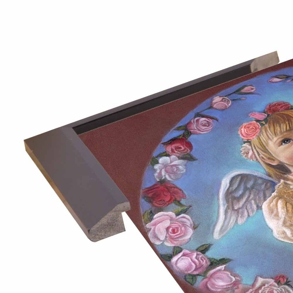 Angel Of Roses-TRIREI79294 Framed Print 23.75"x23" by Tricia Reilly-Matthews