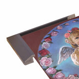 Angel Of Roses-TRIREI79294 Framed Print 23.75"x23" by Tricia Reilly-Matthews
