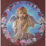 Angel Of Roses-TRIREI79294 Framed Print 23.75"x23" by Tricia Reilly-Matthews