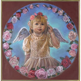Angel Of Roses-TRIREI79294 Framed Print 23.75"x23" by Tricia Reilly-Matthews