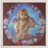 Angel Of Roses-TRIREI79294 Framed Print 23.75"x23" by Tricia Reilly-Matthews
