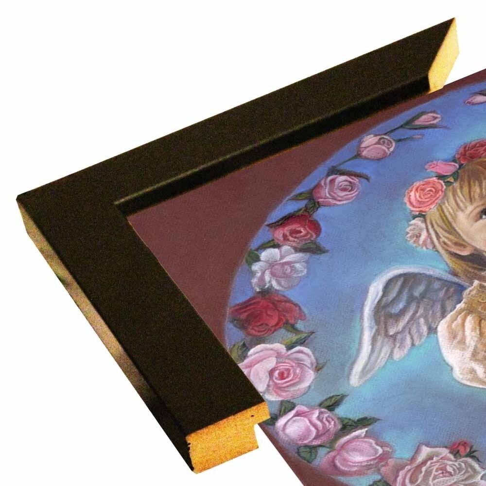 Angel Of Roses-TRIREI79294 Framed Print 23.75"x23" by Tricia Reilly-Matthews