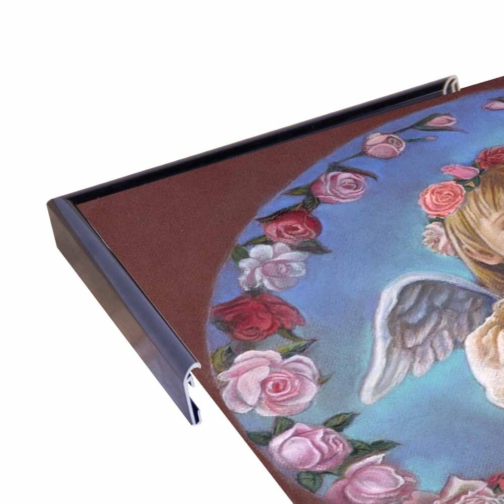 Angel Of Roses-TRIREI79294 Framed Print 23.75"x23" by Tricia Reilly-Matthews