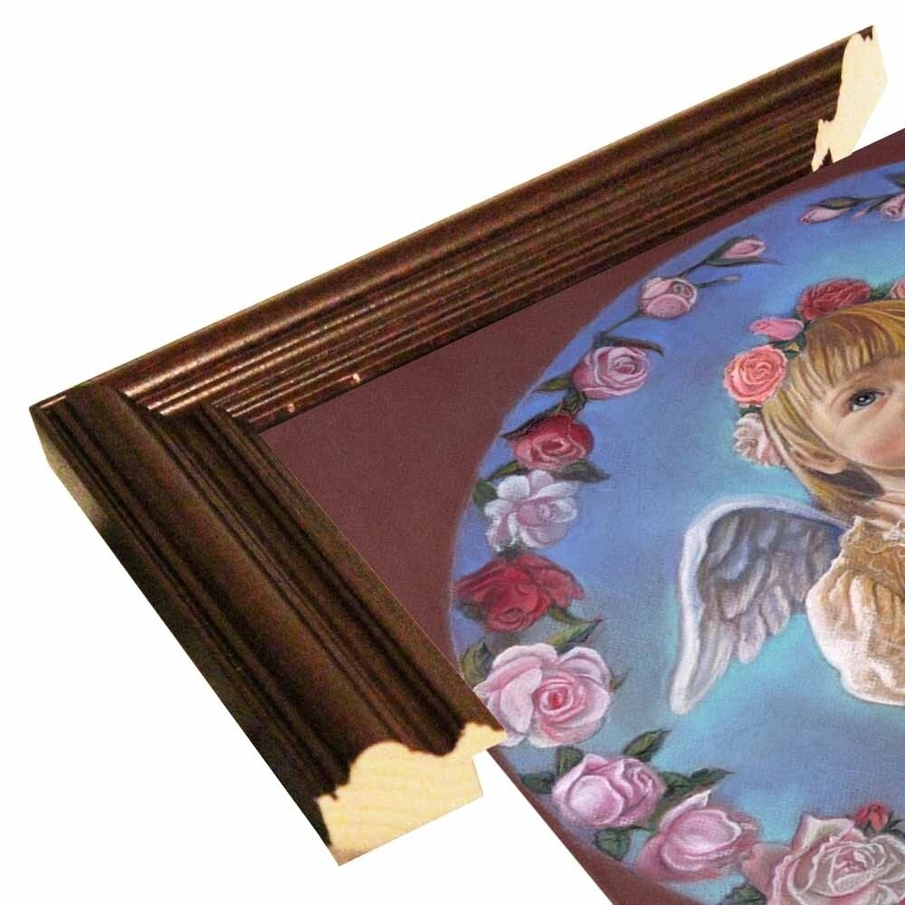 Angel Of Roses-TRIREI79294 Framed Print 23.75"x23" by Tricia Reilly-Matthews