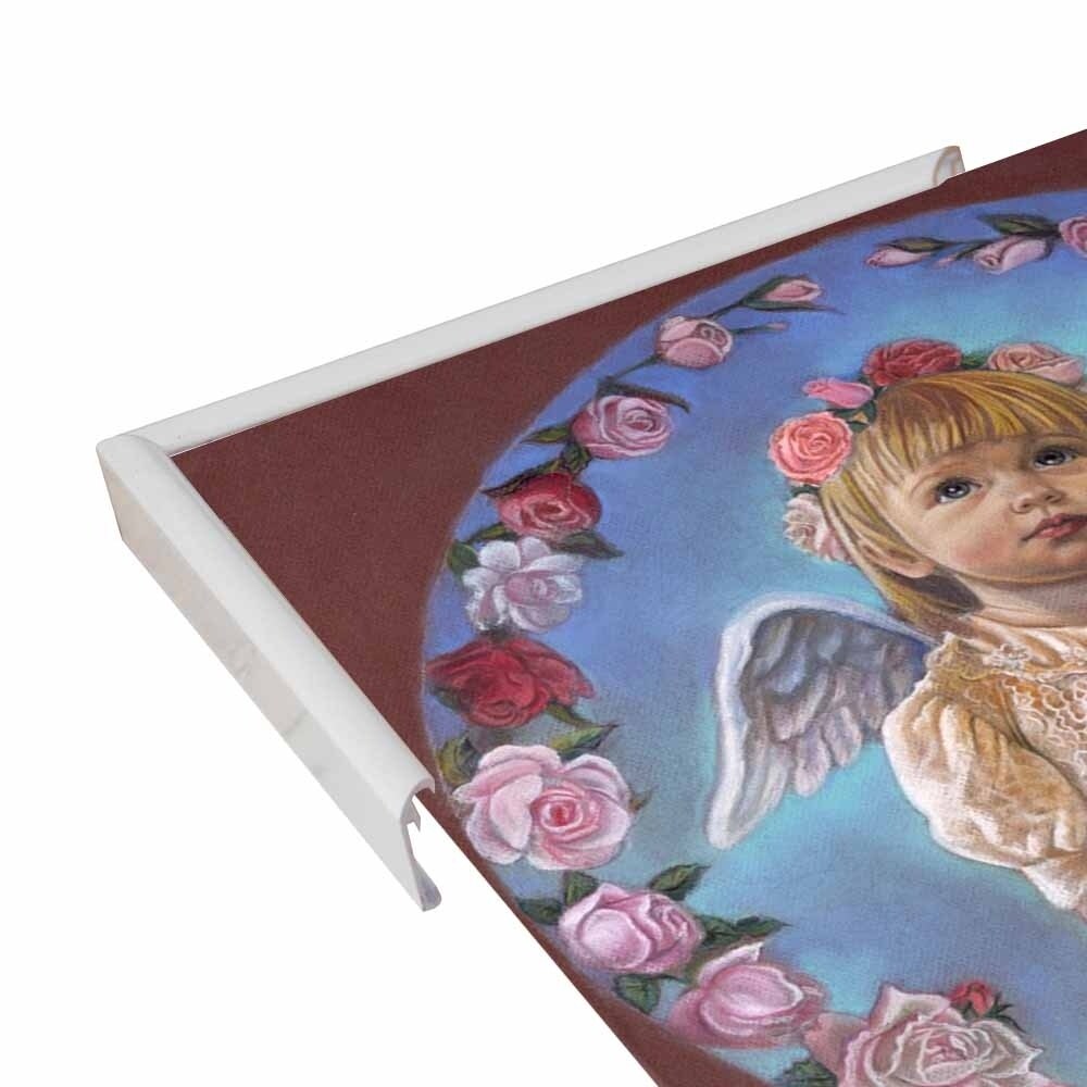 Angel Of Roses-TRIREI79294 Framed Print 23.75"x23" by Tricia Reilly-Matthews