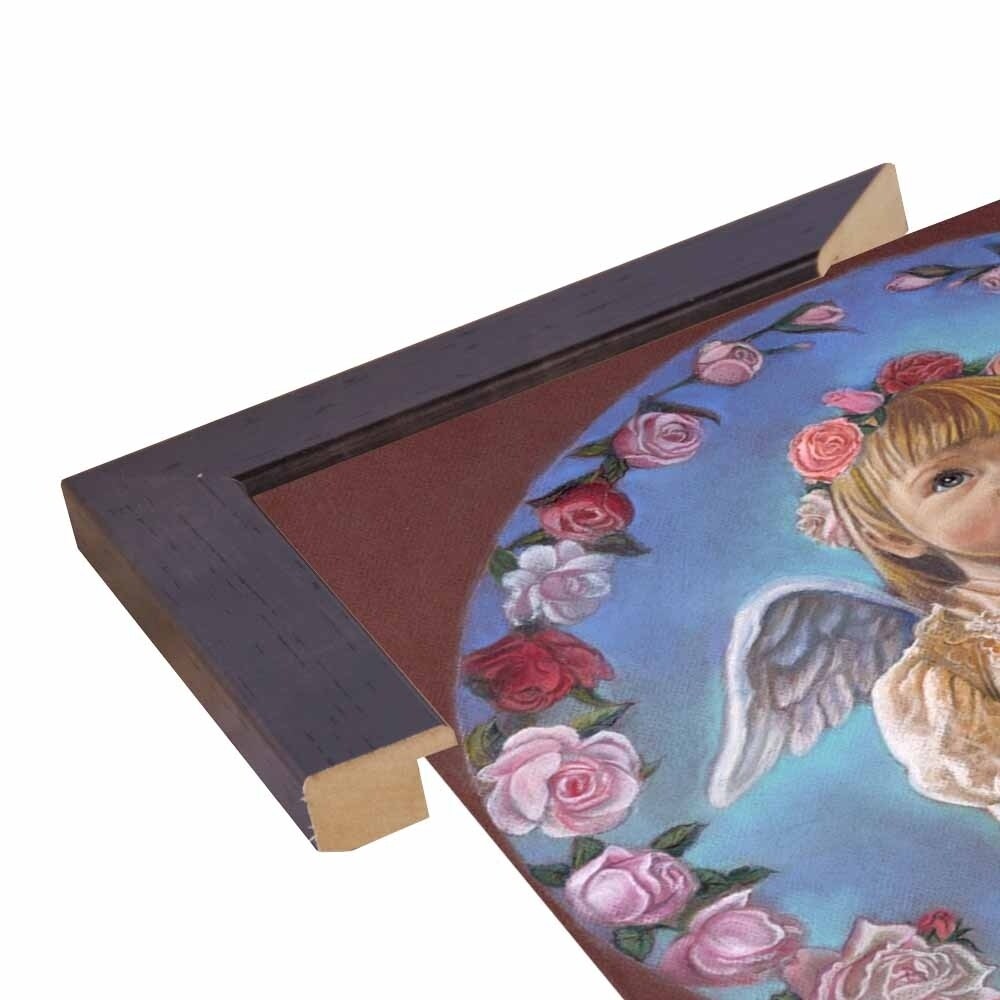 Angel Of Roses-TRIREI79294 Framed Print 23.75"x23" by Tricia Reilly-Matthews