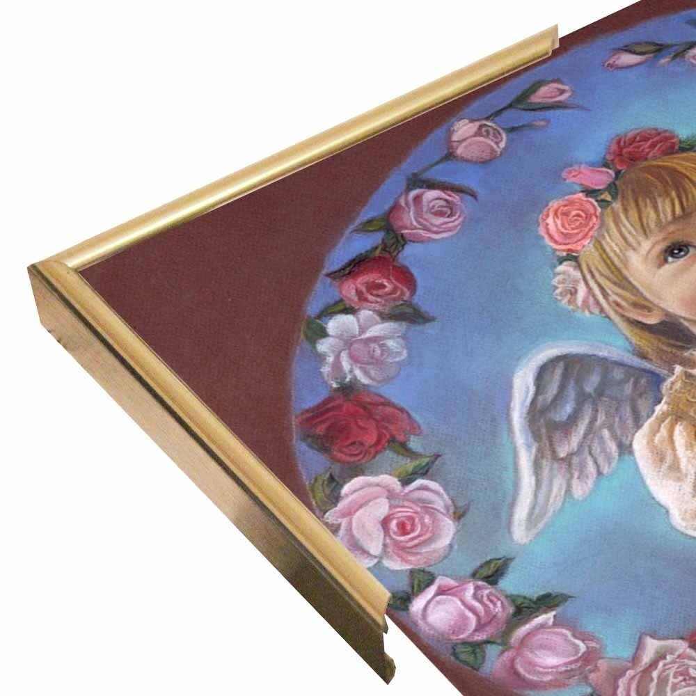 Angel Of Roses-TRIREI79294 Framed Print 23.75"x23" by Tricia Reilly-Matthews