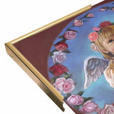 Angel Of Roses-TRIREI79294 Framed Print 23.75"x23" by Tricia Reilly-Matthews