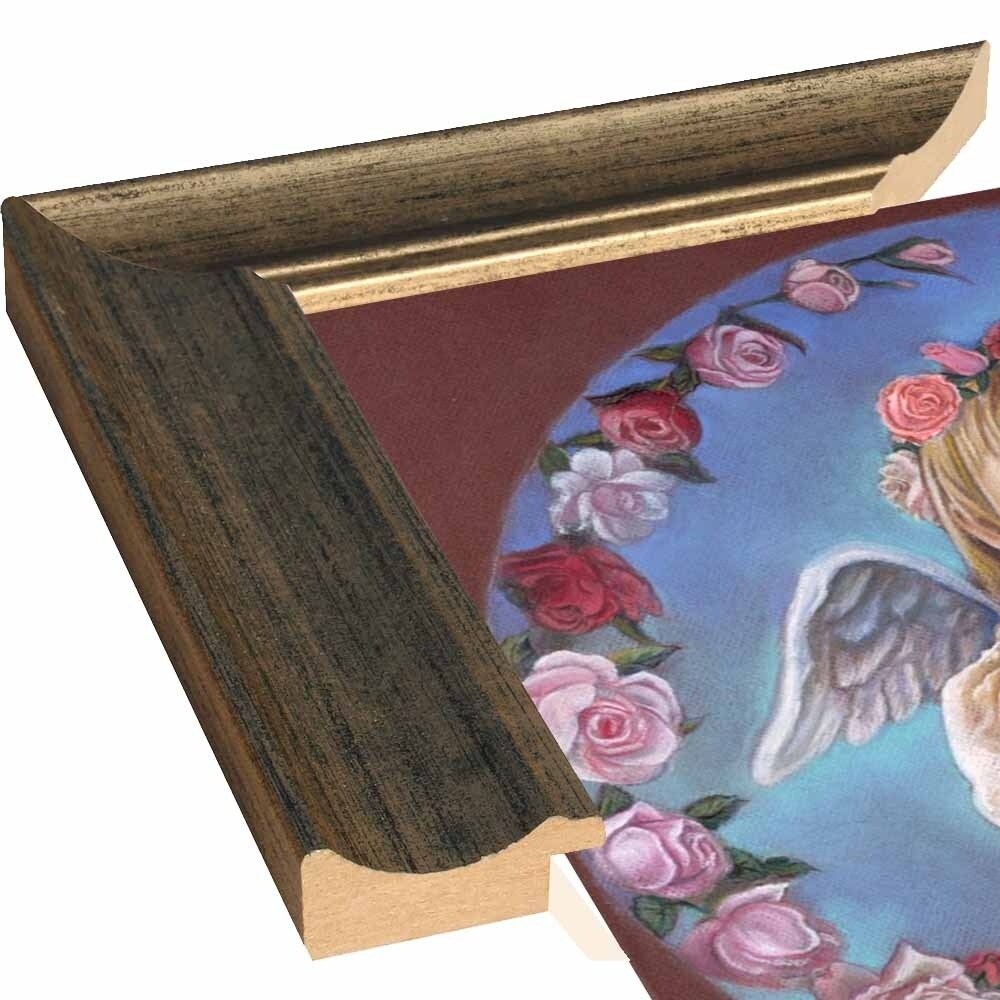 Angel Of Roses-TRIREI79294 Framed Print 23.75"x23" by Tricia Reilly-Matthews
