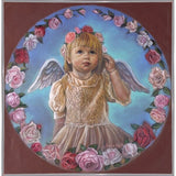 Angel Of Roses-TRIREI79294 Framed Print 23.75"x23" by Tricia Reilly-Matthews