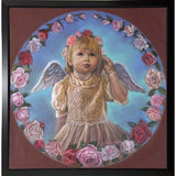 Angel Of Roses-TRIREI79294 Framed Print 23.75"x23" by Tricia Reilly-Matthews