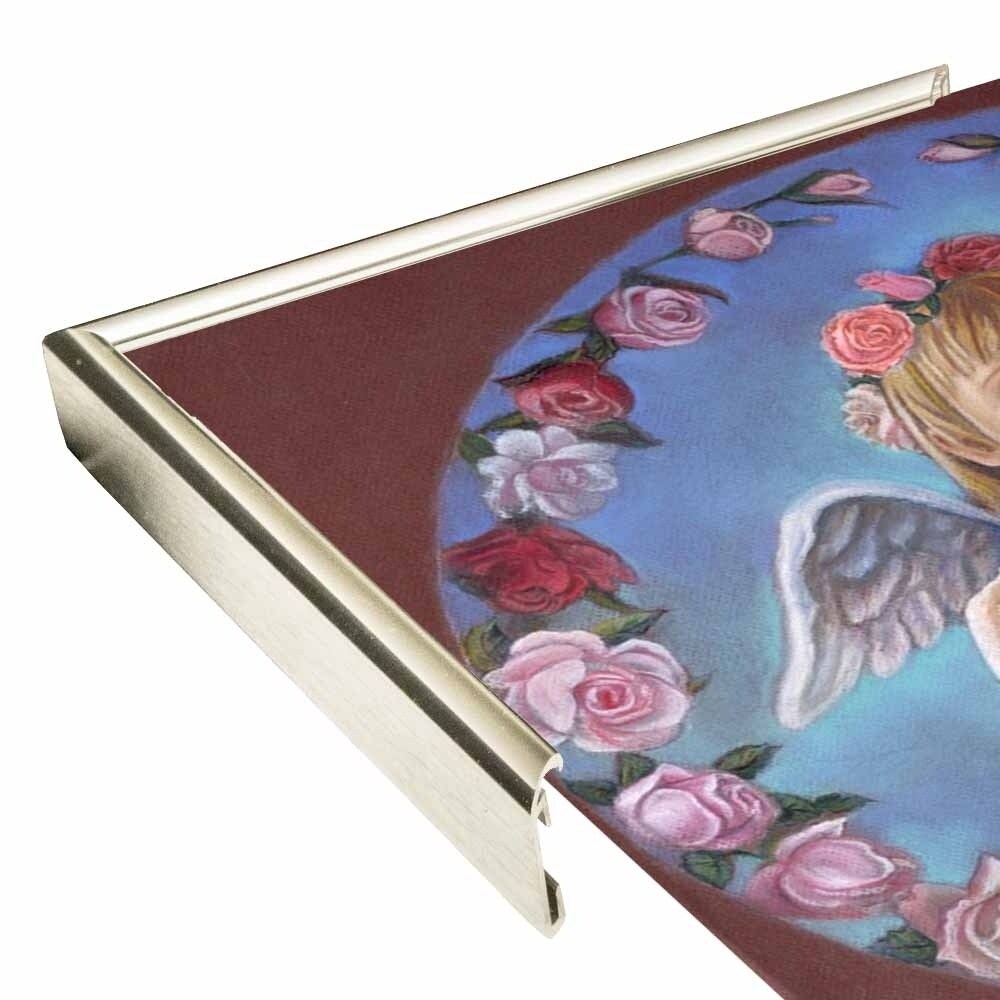 Angel Of Roses-TRIREI79294 Framed Print 23.75"x23" by Tricia Reilly-Matthews