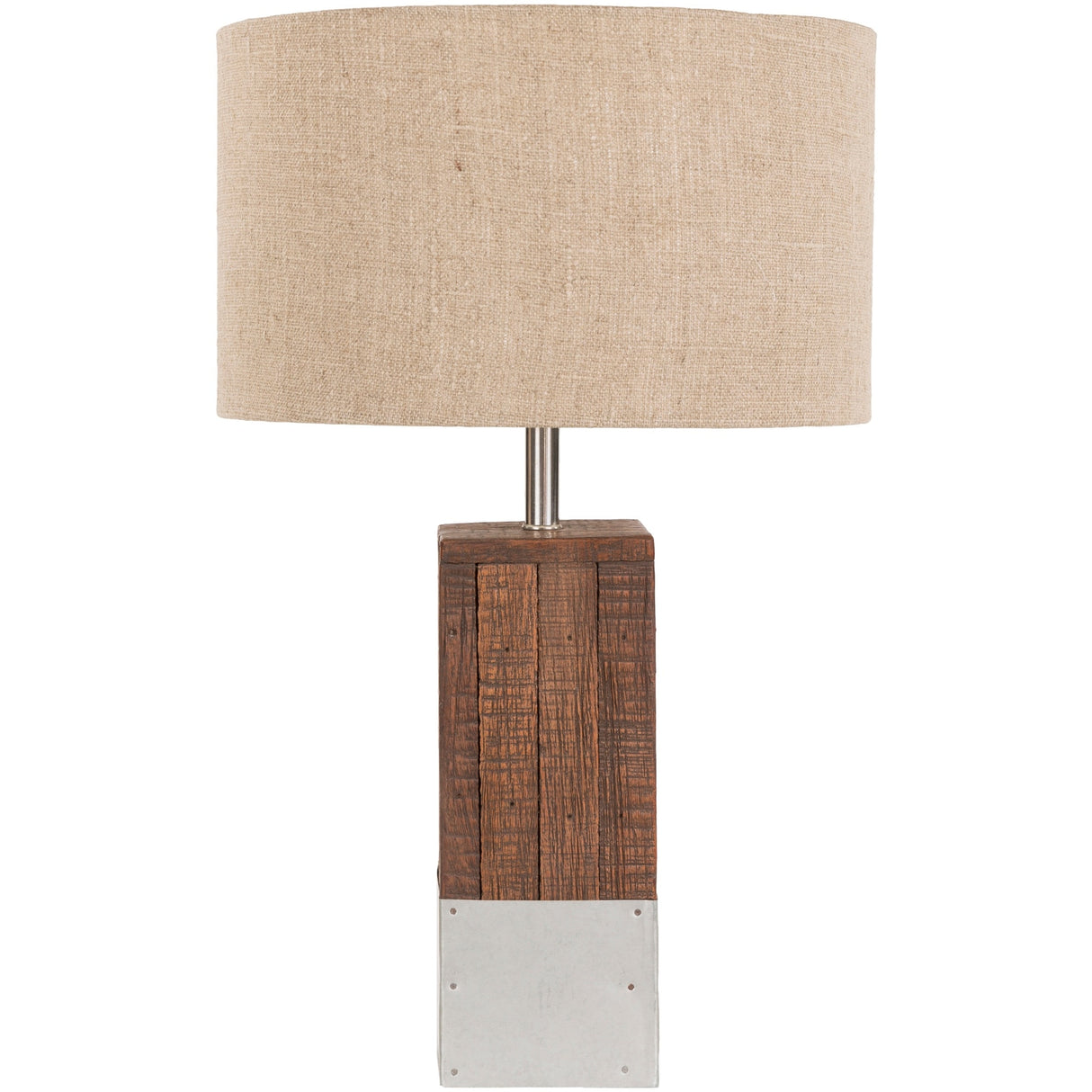 Anger Natural Finish Wood Base Table Lamp