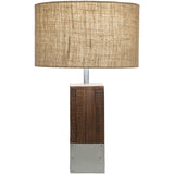 Anger Natural Finish Wood Base Table Lamp