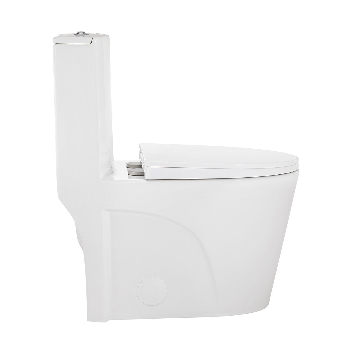 Angers One Piece Elongated Toilet Dual Vortex Flush 1.1/1.6 Gpf With 10" Rough In - 27" x 15.15" 31.2"