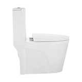 Angers One Piece Elongated Toilet Dual Vortex Flush 1.1/1.6 Gpf With 10" Rough In - 27" x 15.15" 31.2"
