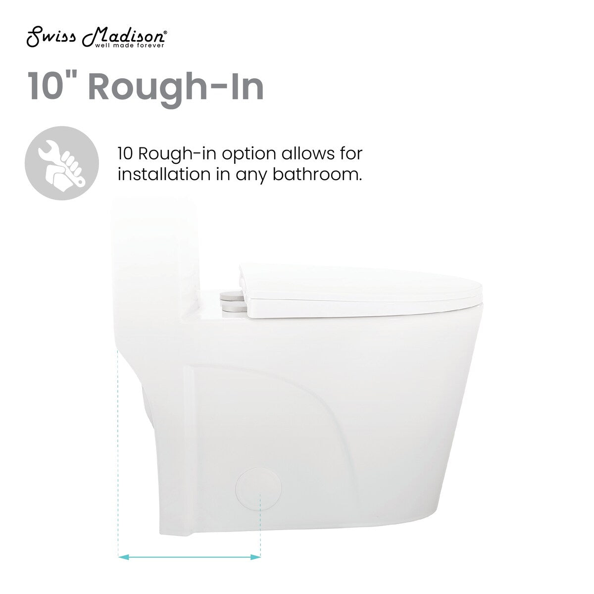 Angers One Piece Elongated Toilet Dual Vortex Flush 1.1/1.6 Gpf With 10" Rough In - 27" x 15.15" 31.2"