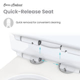 Angers One Piece Elongated Toilet Dual Vortex Flush 1.1/1.6 Gpf With 10" Rough In - 27" x 15.15" 31.2"