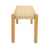 Angie Outdoor Modern Industrial Acacia Wood Bench by Christopher Knight Home - 43.25" W x 15.75" D x 16.25" H