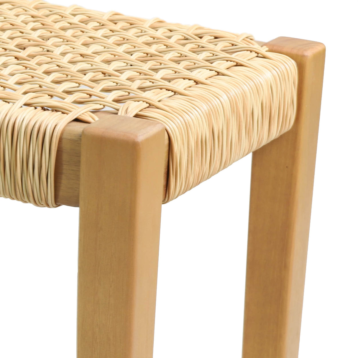 Angie Outdoor Modern Industrial Acacia Wood Bench by Christopher Knight Home - 43.25" W x 15.75" D x 16.25" H