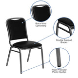 Angled Back Stacking Banquet Chair in Vinyl