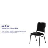 Angled Back Stacking Banquet Chair in Vinyl