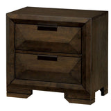 Furniture of America Gifa Rustic Espresso Solid Wood Nightstand