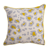National Geographic Animal Print Pattern Whitecap Grey/ High Rise Cotton Polyester 22-inch Throw Pillow